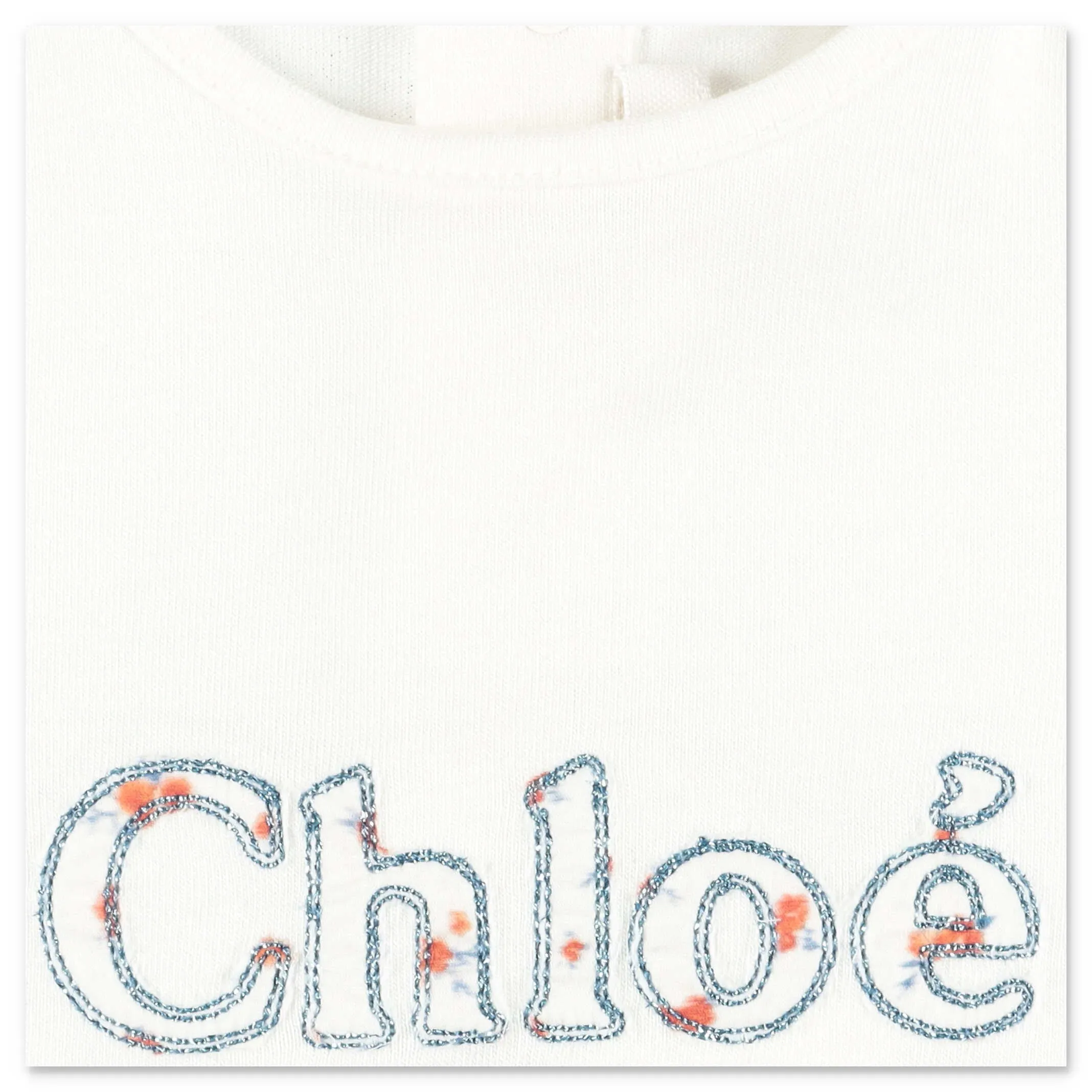 Chlo Kids Logo Embroidered T-Shirt