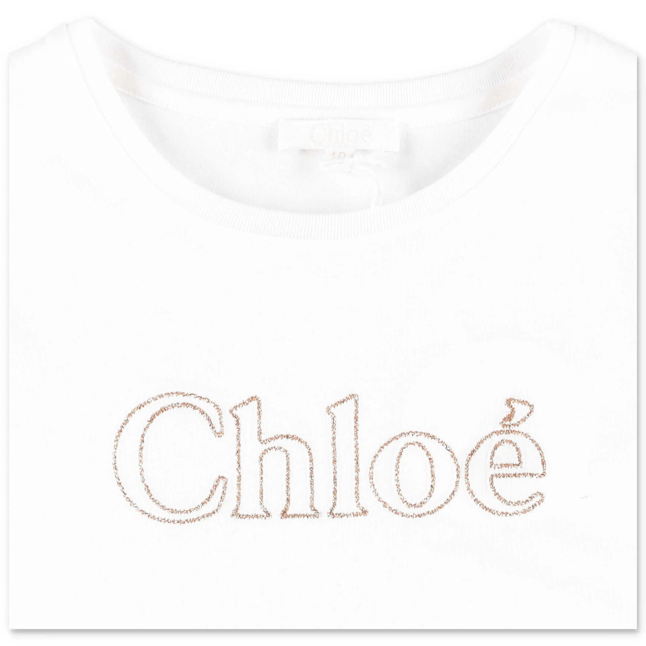 Chlo Kids Logo Embroidered T-Shirt