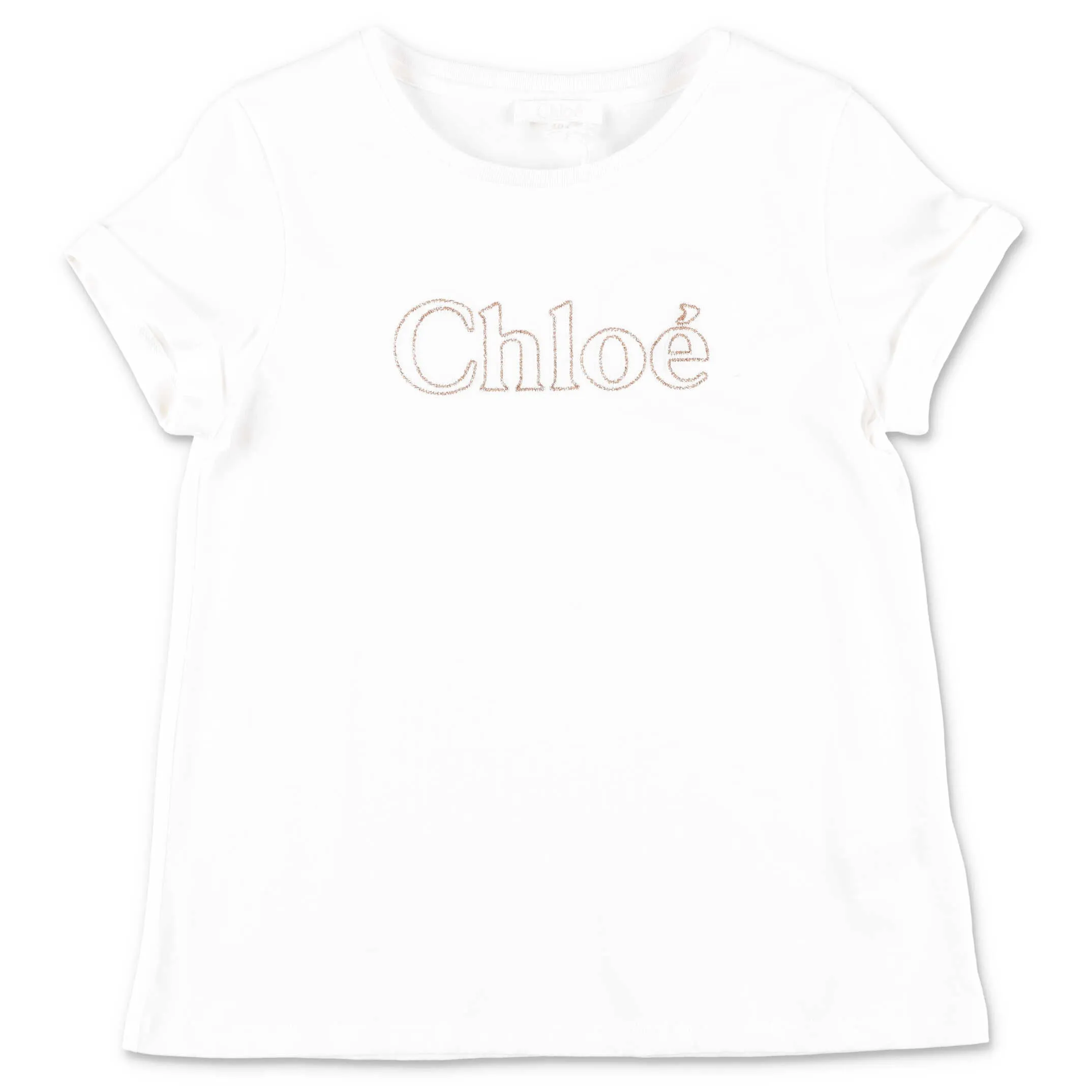 Chlo Kids Logo Embroidered T-Shirt