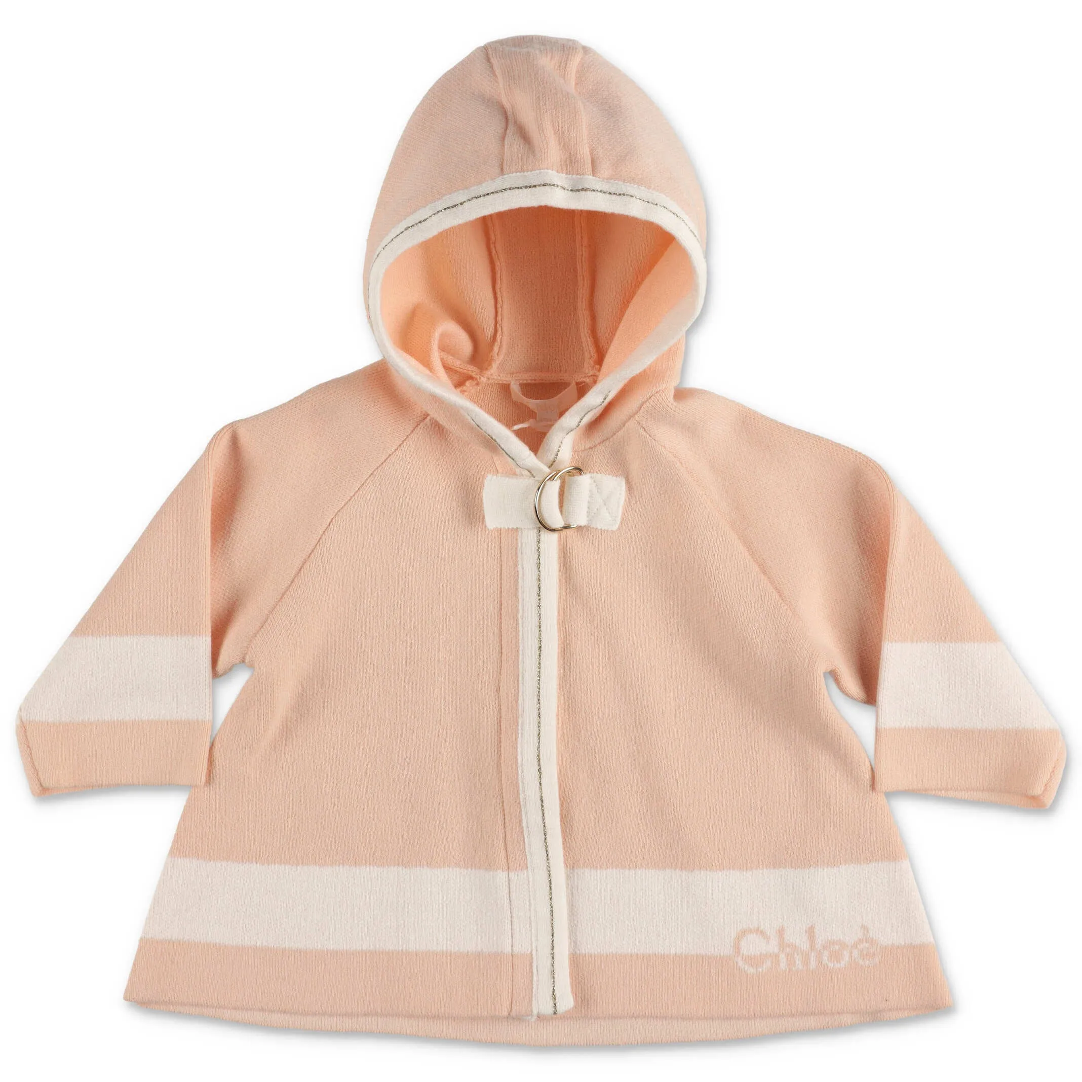 Chlo Kids Logo Intarsia Hooded Cape