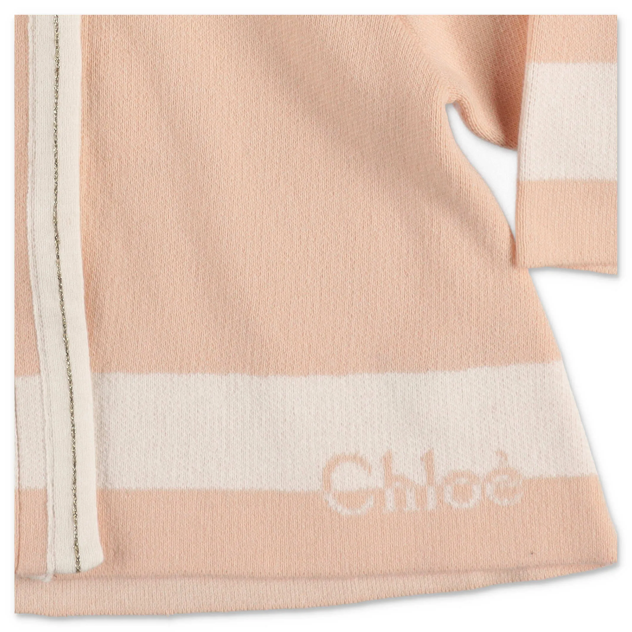 Chlo Kids Logo Intarsia Hooded Cape