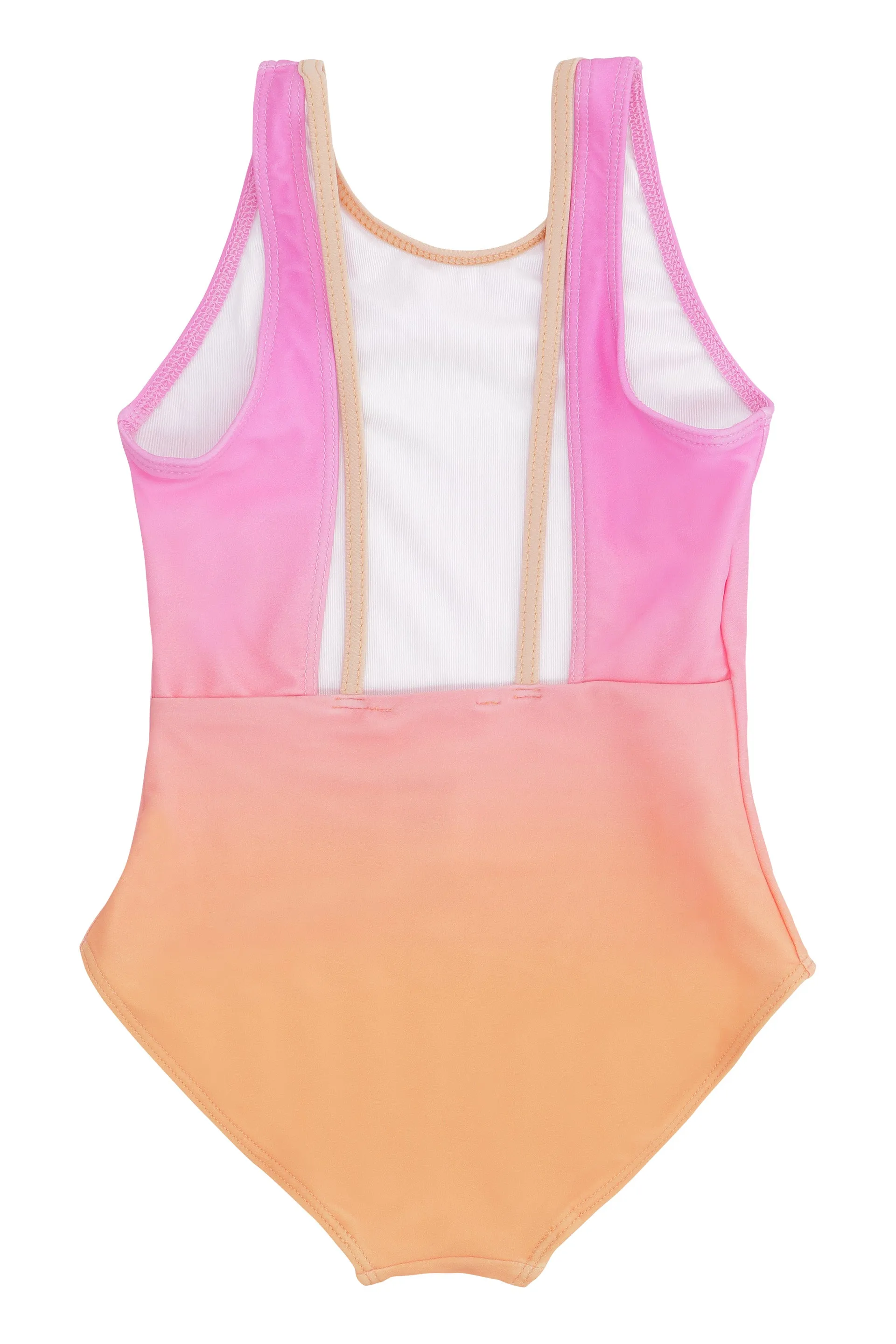 Chlo Kids Logo Printed Gradient Swimsuit