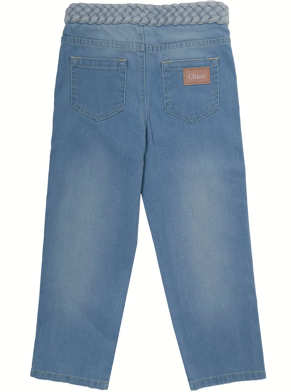 Chlo Kids Weave Waist Straight Leg Jeans