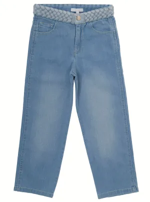 Chlo Kids Weave Waist Straight Leg Jeans
