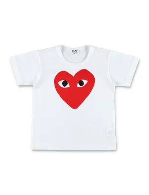Comme des Garons Play Kids Crewneck T-Shirt