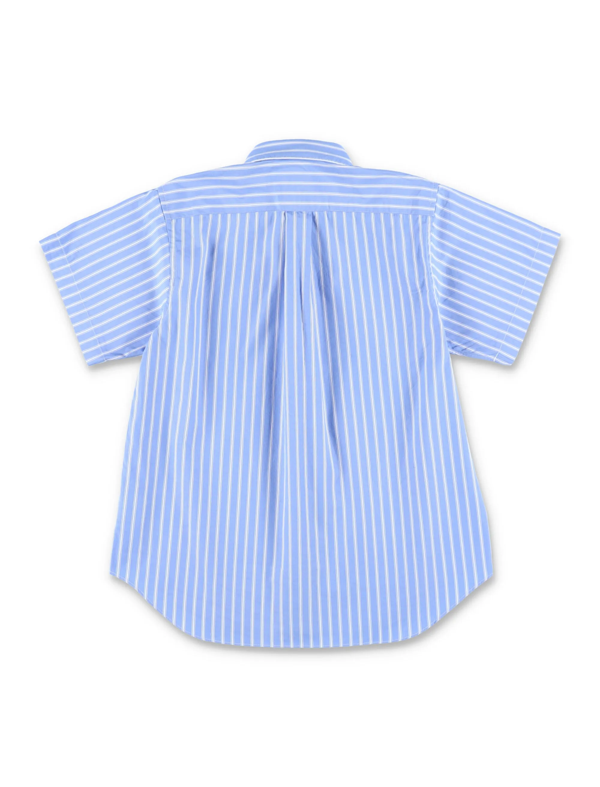 Comme des Garons Play Kids Heart Patch Striped Shirt