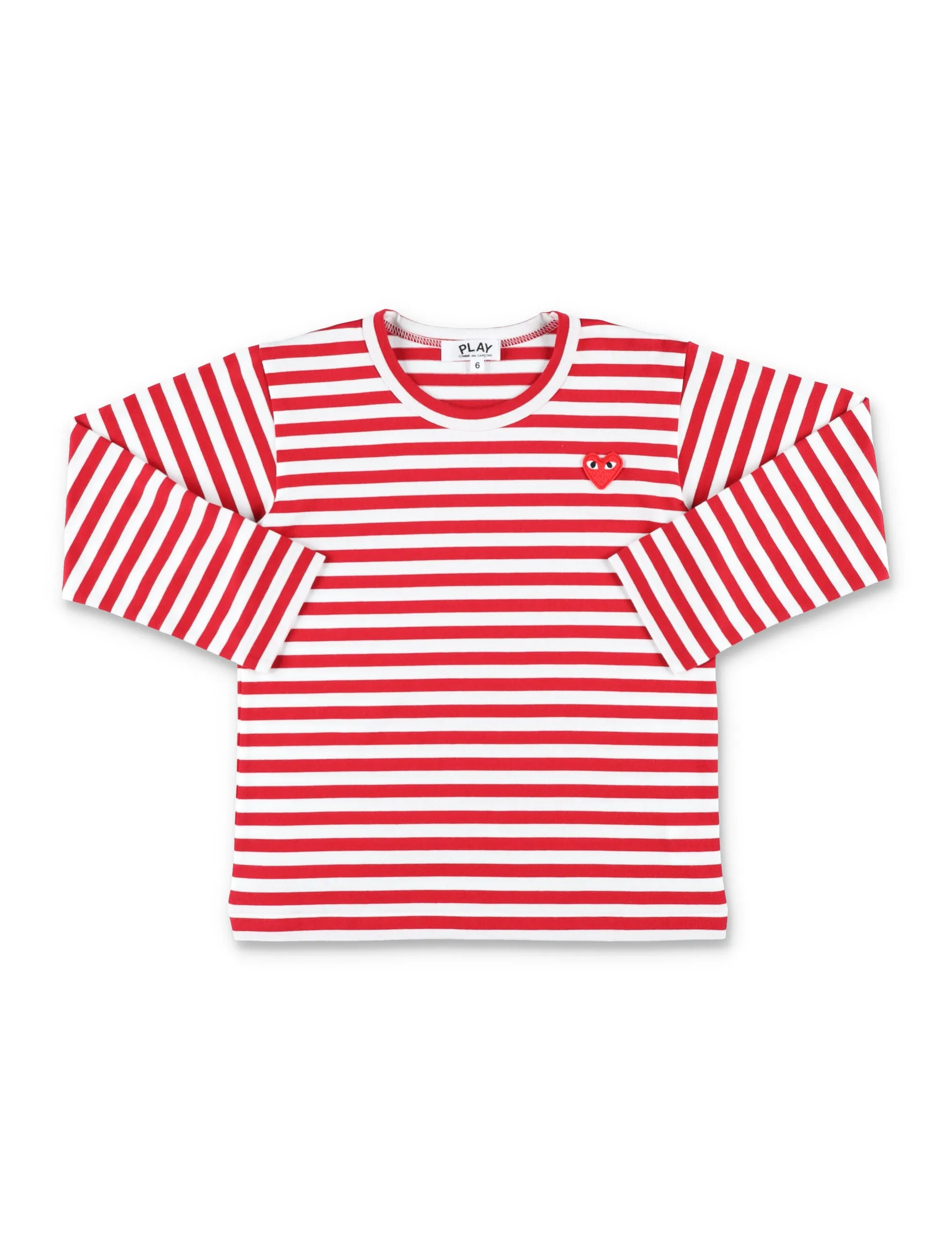 Comme des Garons Play Kids Striped Long-Sleeved T-Shirt