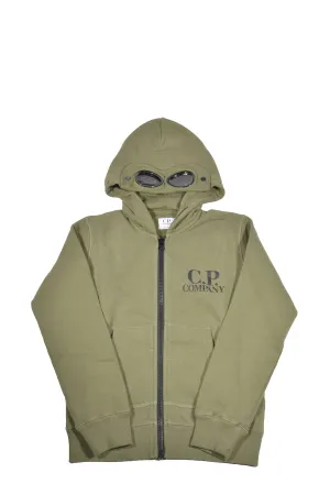 C.P. Company Kids Logo Printed Hooded Jacket