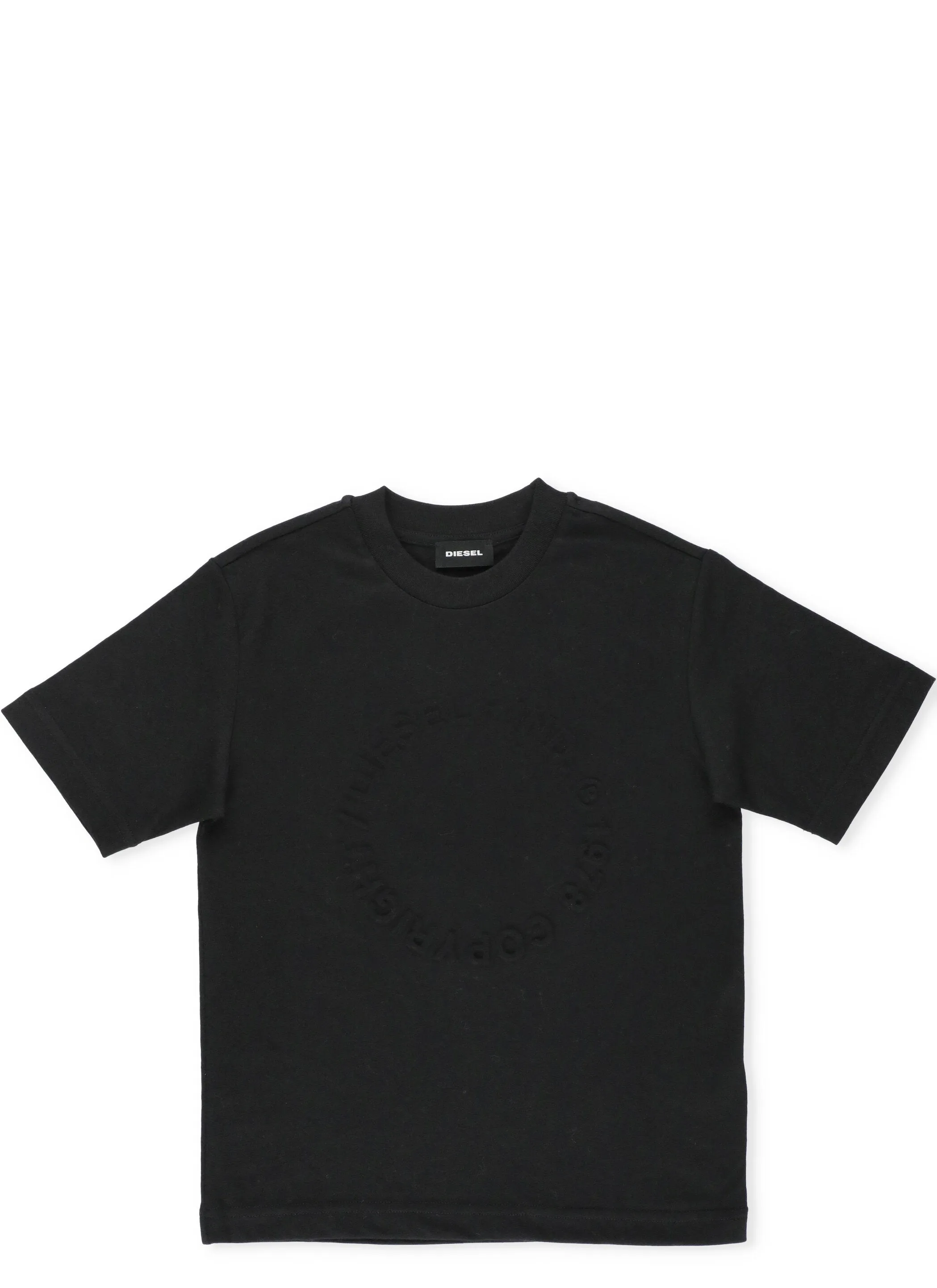 Diesel Kids Logo Embossed T-Shirt