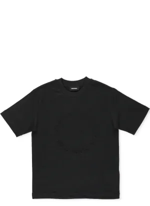 Diesel Kids Logo Embossed T-Shirt