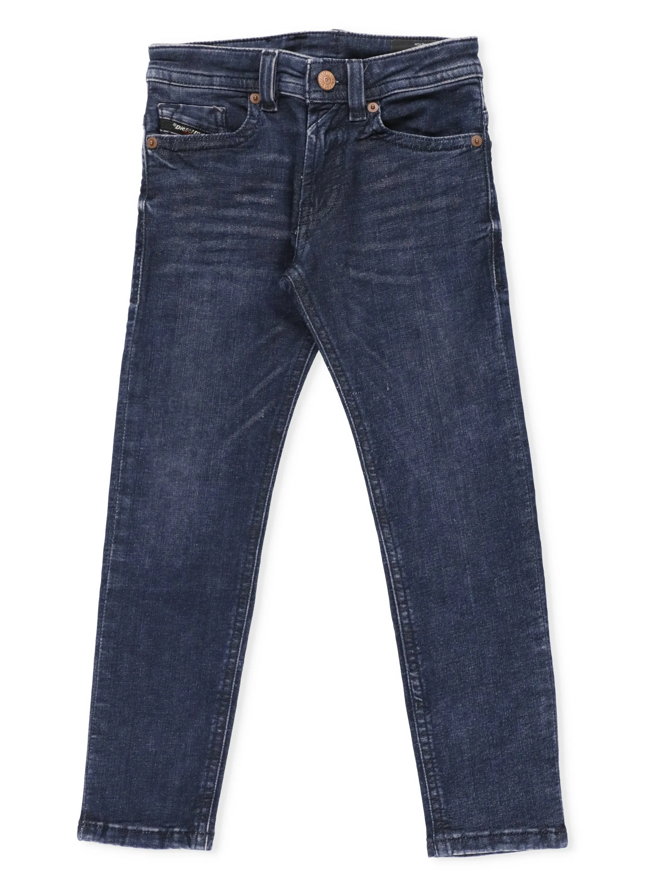 Diesel Kids Logo Patch Slim Fit Jeans