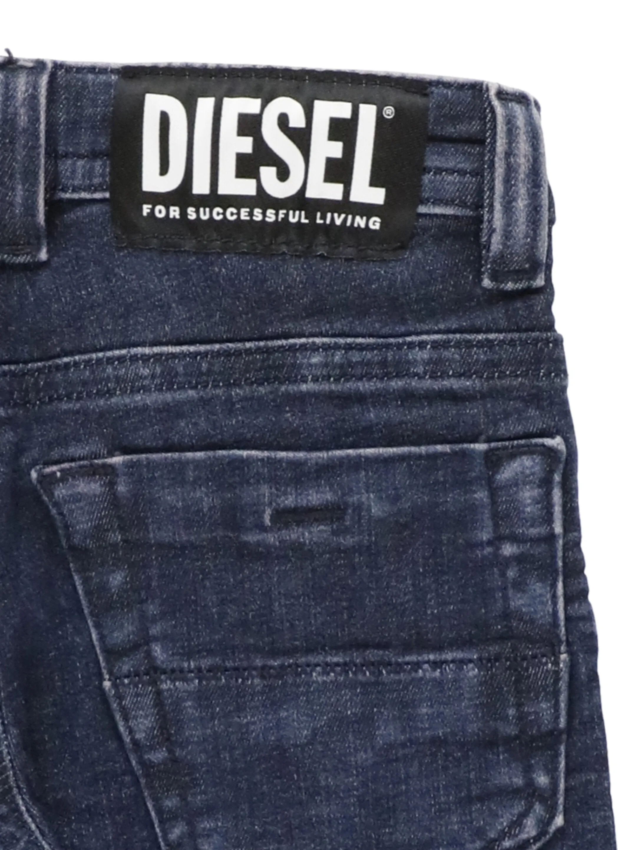 Diesel Kids Logo Patch Slim Fit Jeans
