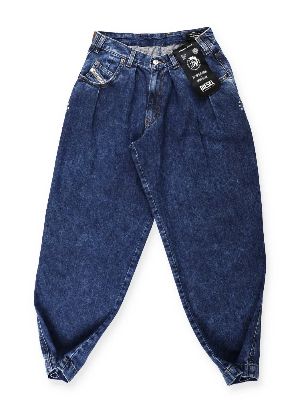 Diesel Kids Logo Patch Tapered Jeans