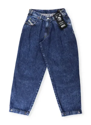 Diesel Kids Logo Patch Tapered Jeans