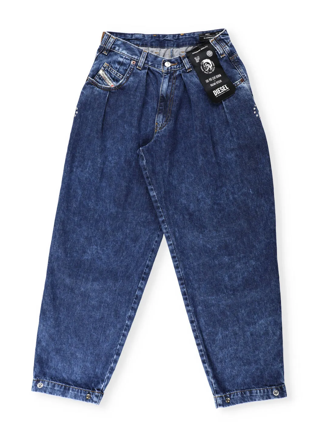 Diesel Kids Logo Patch Tapered Jeans