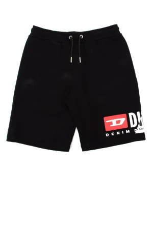 Diesel Kids Logo Print Drawstring Track Shorts