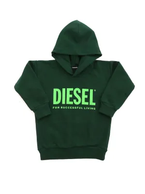 Diesel Kids Logo Print Hoodie
