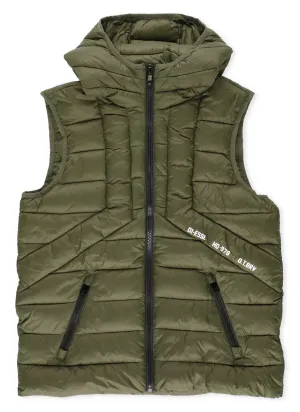 Diesel Kids Logo Print Zip-Up Gilet