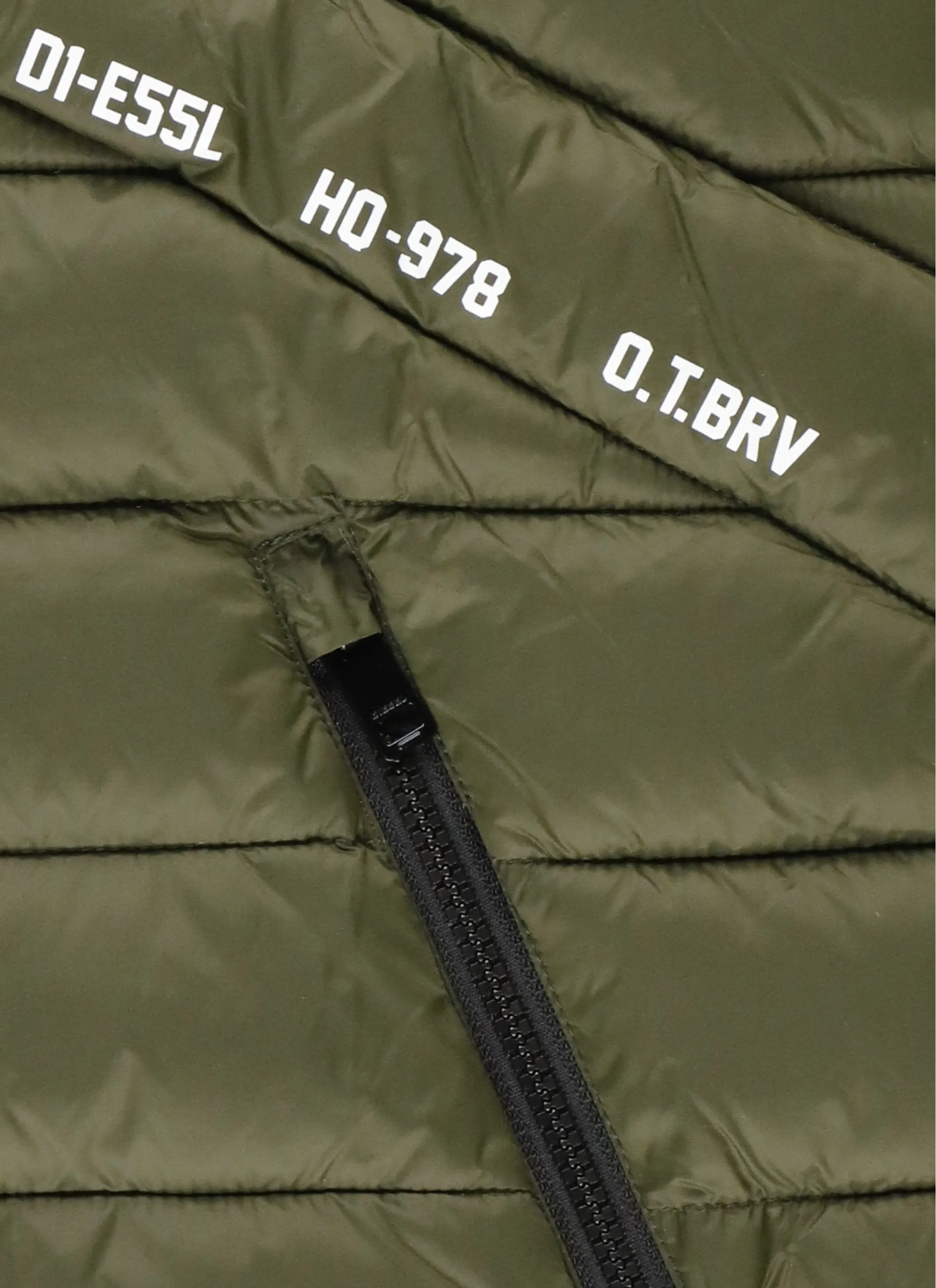 Diesel Kids Logo Print Zip-Up Gilet