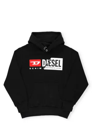 Diesel Kids Logo Printed Hoodie
