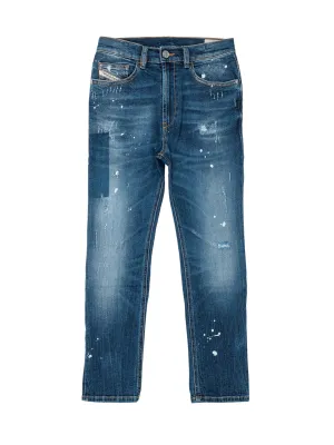 Diesel Kids Paint Splatter Jeans