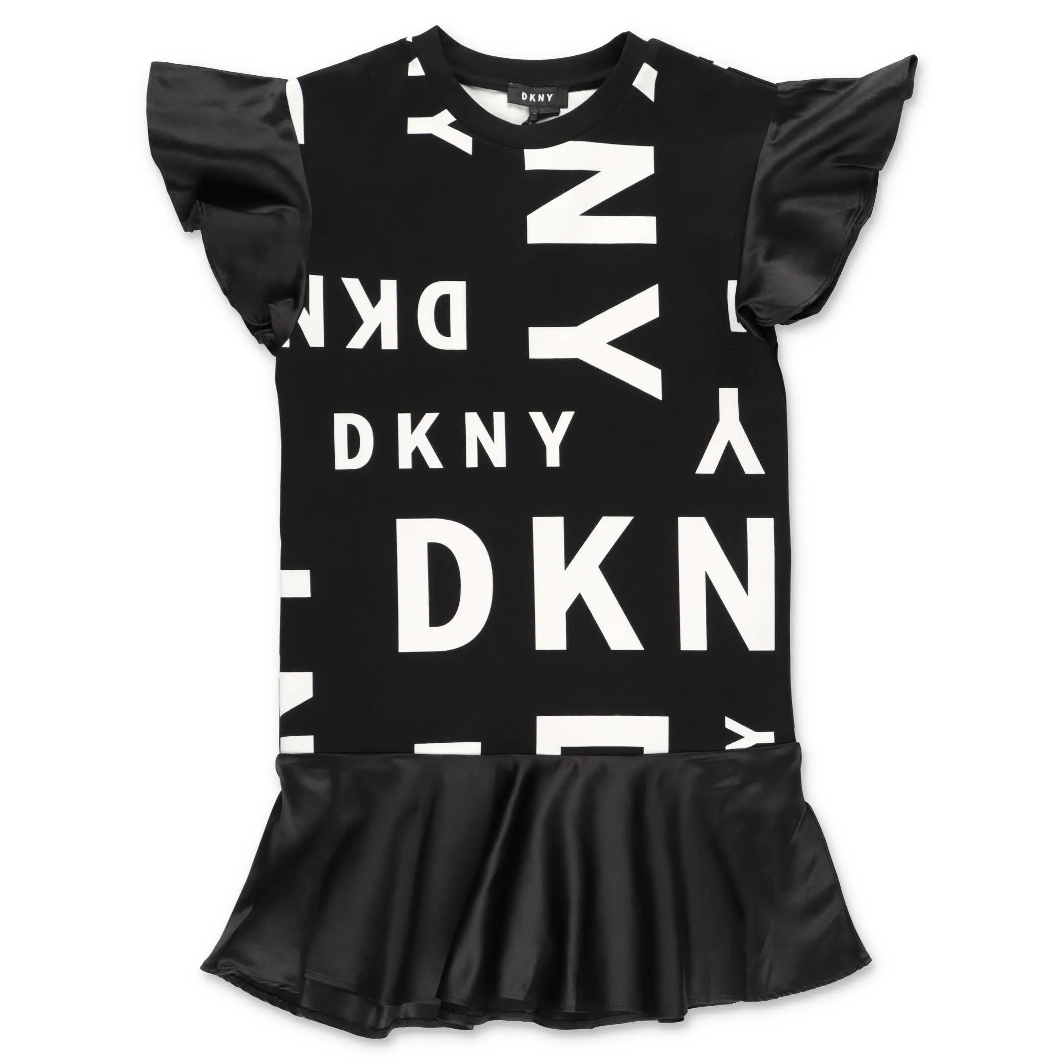 DKNY Kids Allover Logo Printed Dress