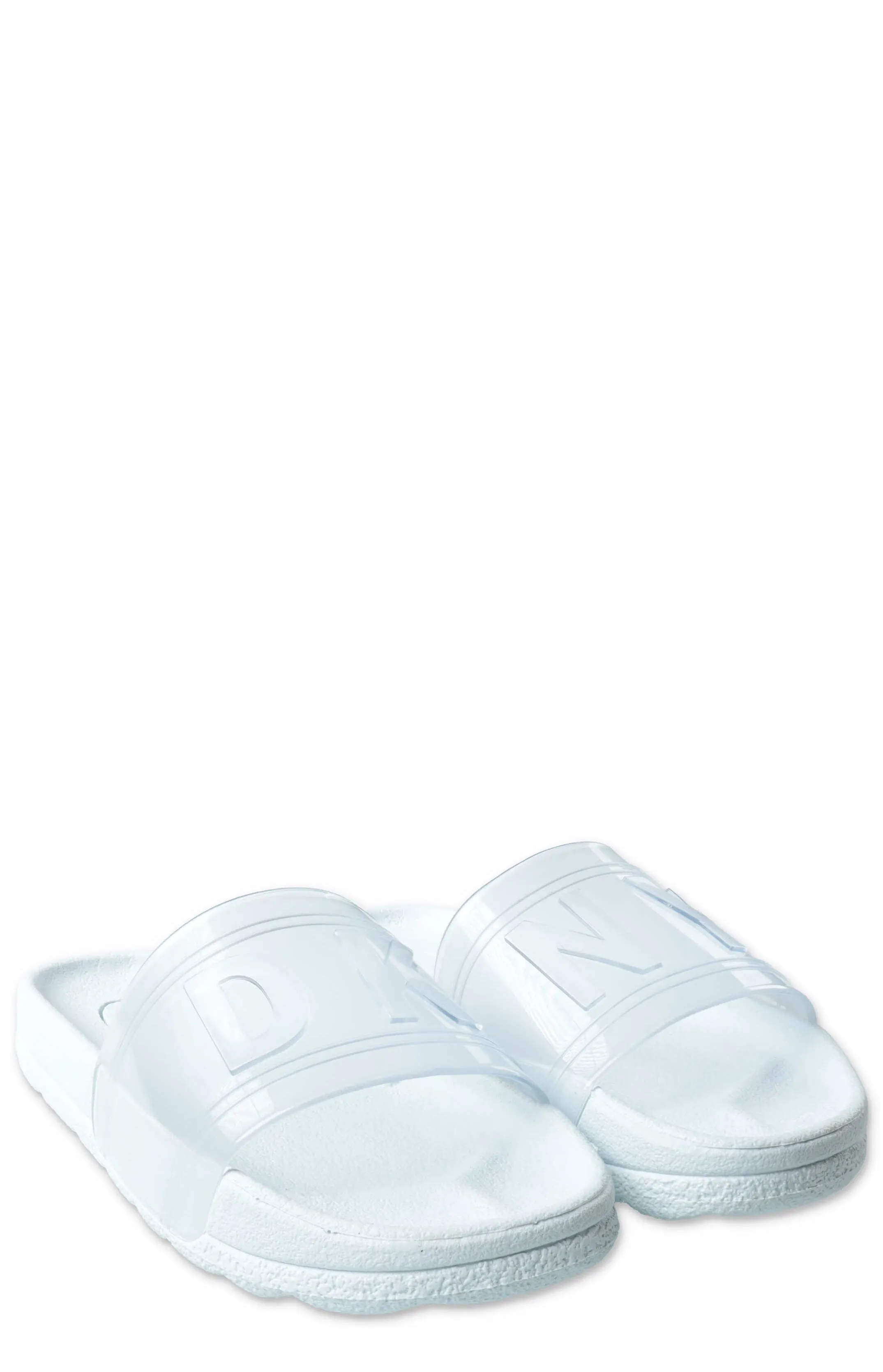 DKNY Kids Logo Embossed Jelly Slides