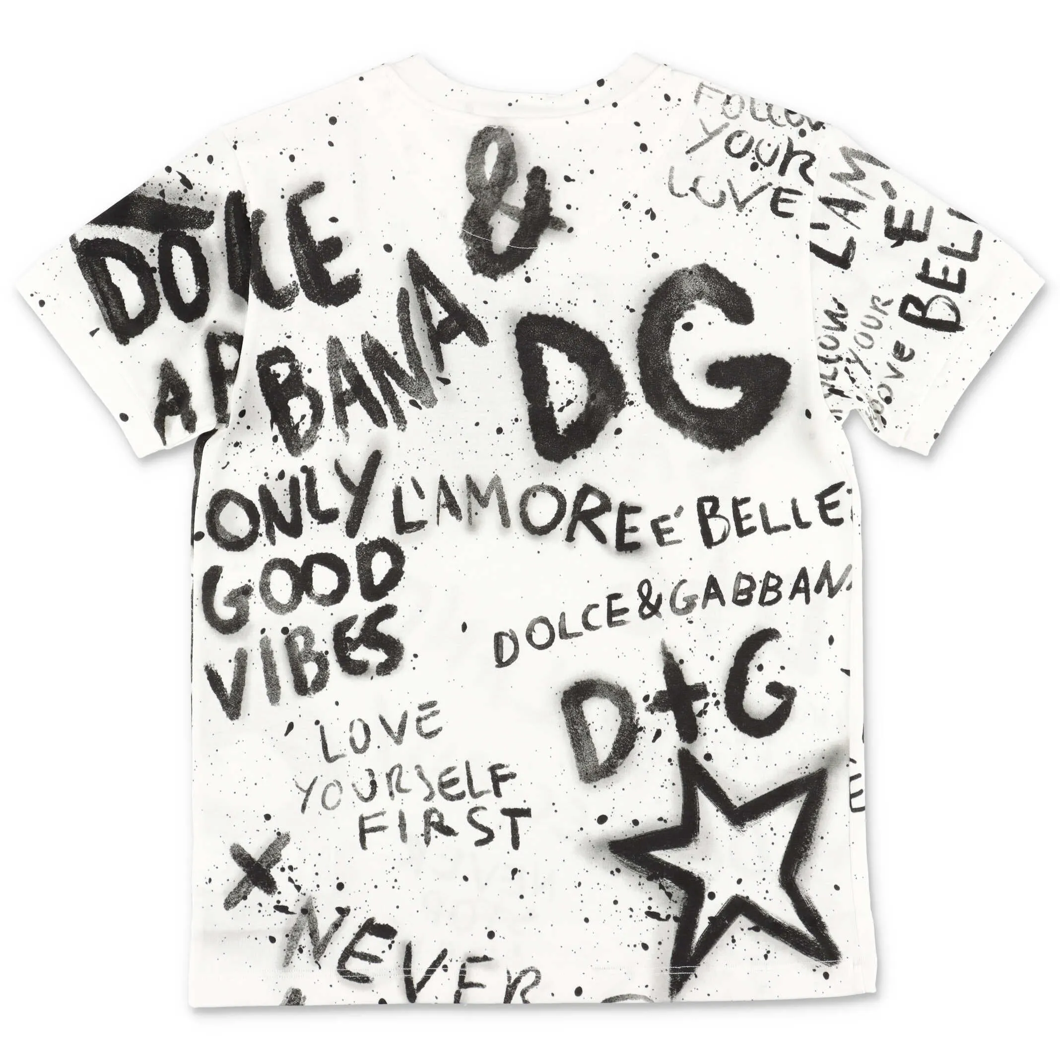 Dolce & Gabbana Kids Allover Logo Printed T-Shirt