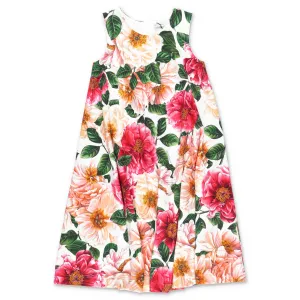 Dolce & Gabbana Kids Camellia Print Interlock Dress