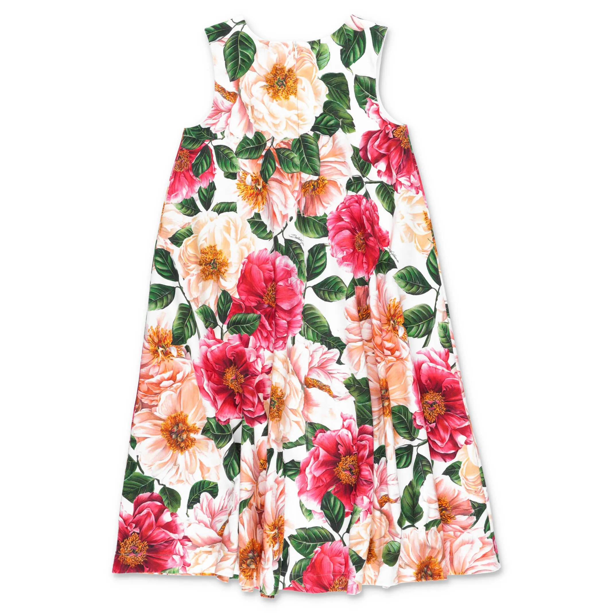 Dolce & Gabbana Kids Camellia Print Interlock Dress