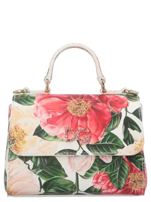 Dolce & Gabbana Kids Camellia Print Tote Bag