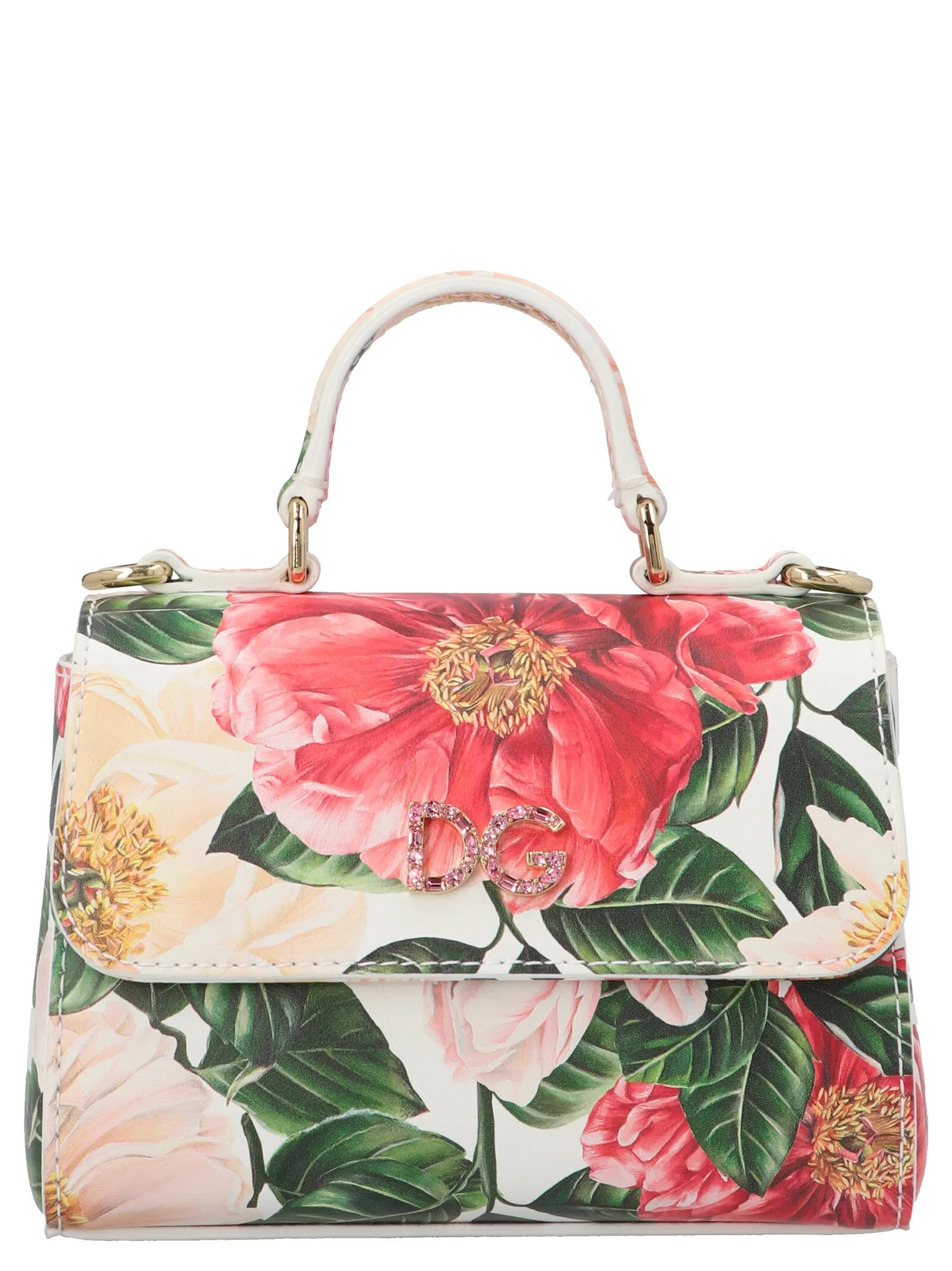 Dolce & Gabbana Kids Camellia Print Tote Bag
