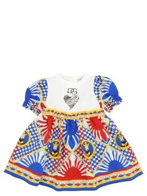 Dolce & Gabbana Kids Carretto Print Dress