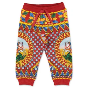 Dolce & Gabbana Kids Carretto Print Jogging Pants
