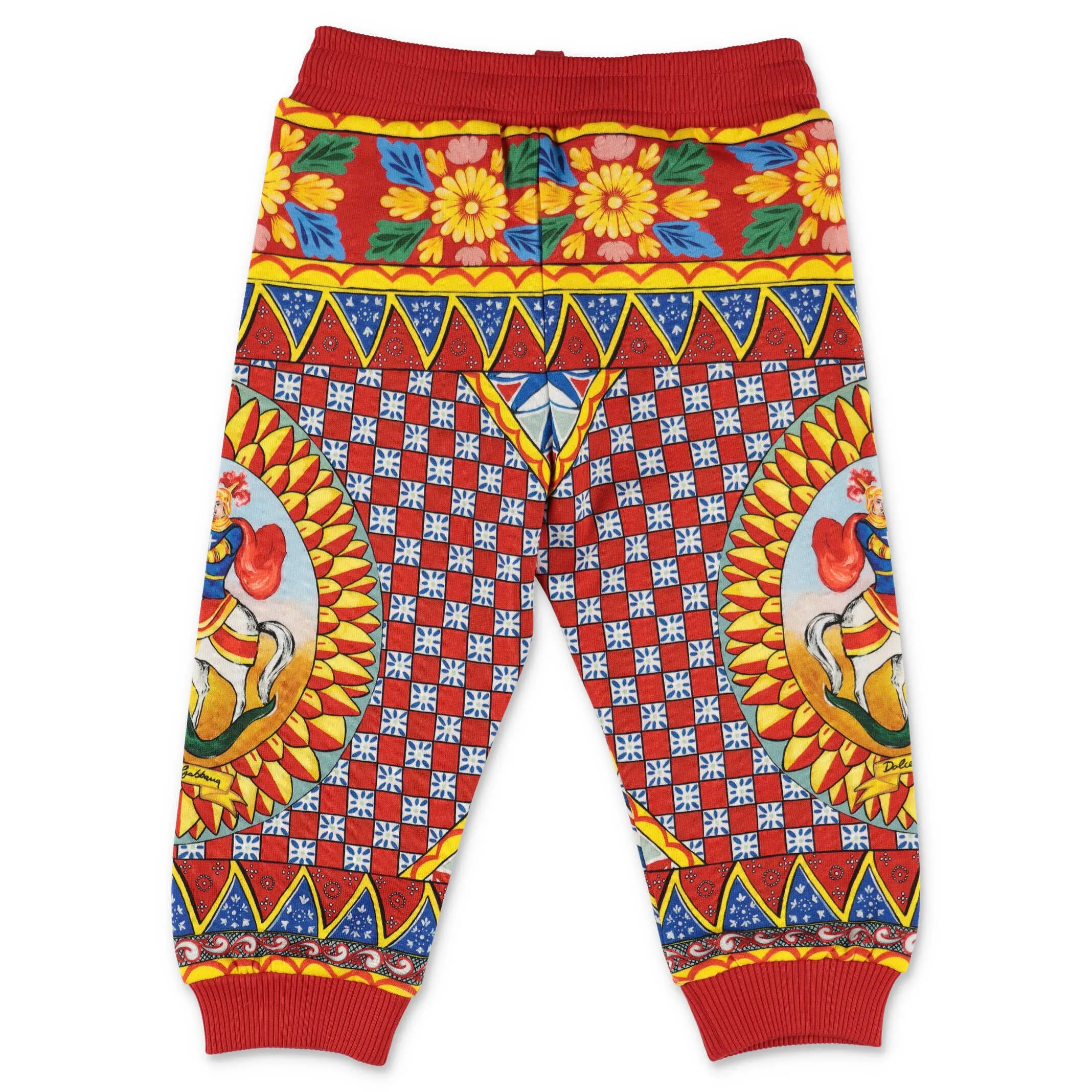 Dolce & Gabbana Kids Carretto Print Jogging Pants