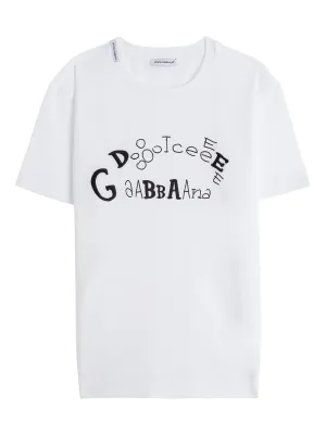 Dolce & Gabbana Kids Embroidered Logo T-Shirt