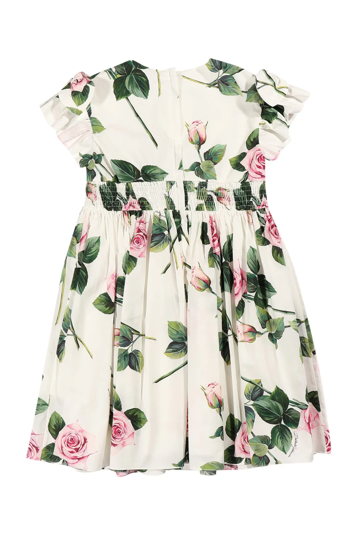 Dolce & Gabbana Kids Floral Printed Flared Dress