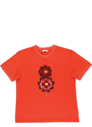 Dolce & Gabbana Kids Flower-Patch T-shirt
