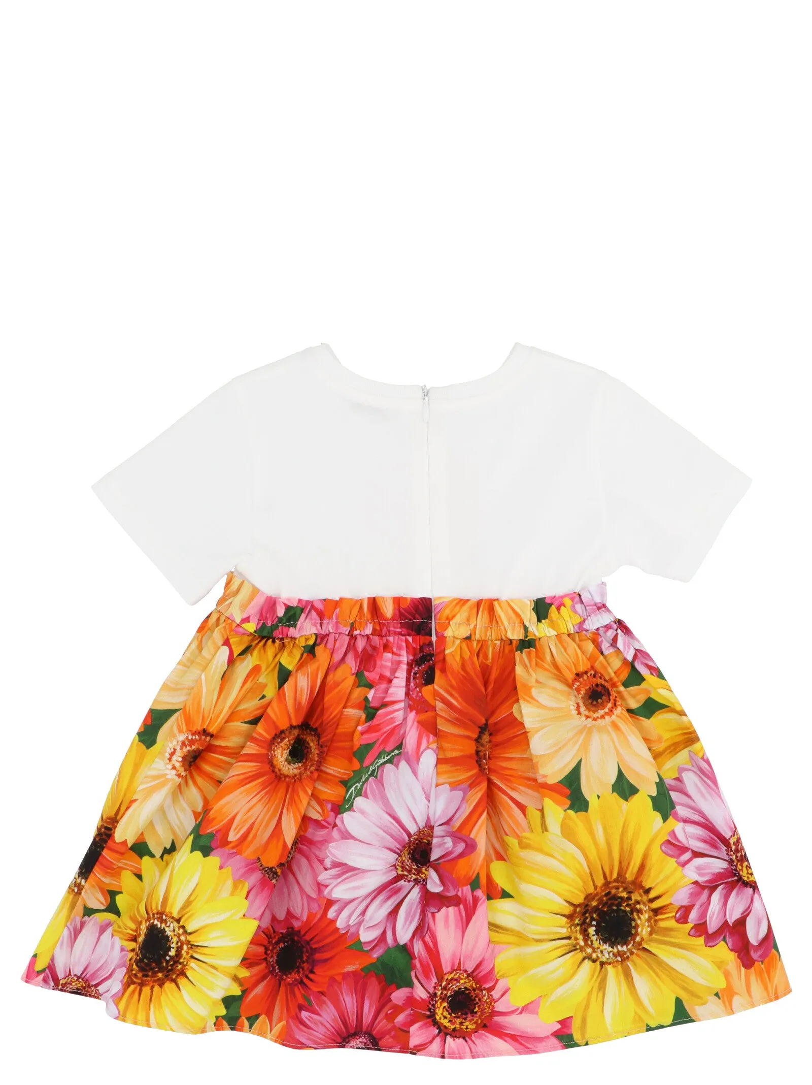 Dolce & Gabbana Kids Gerbera Daisy Print Dress
