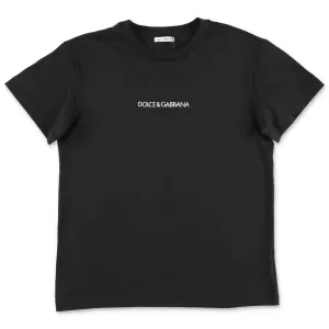 Dolce & Gabbana Kids Logo Embroidered T-Shirt
