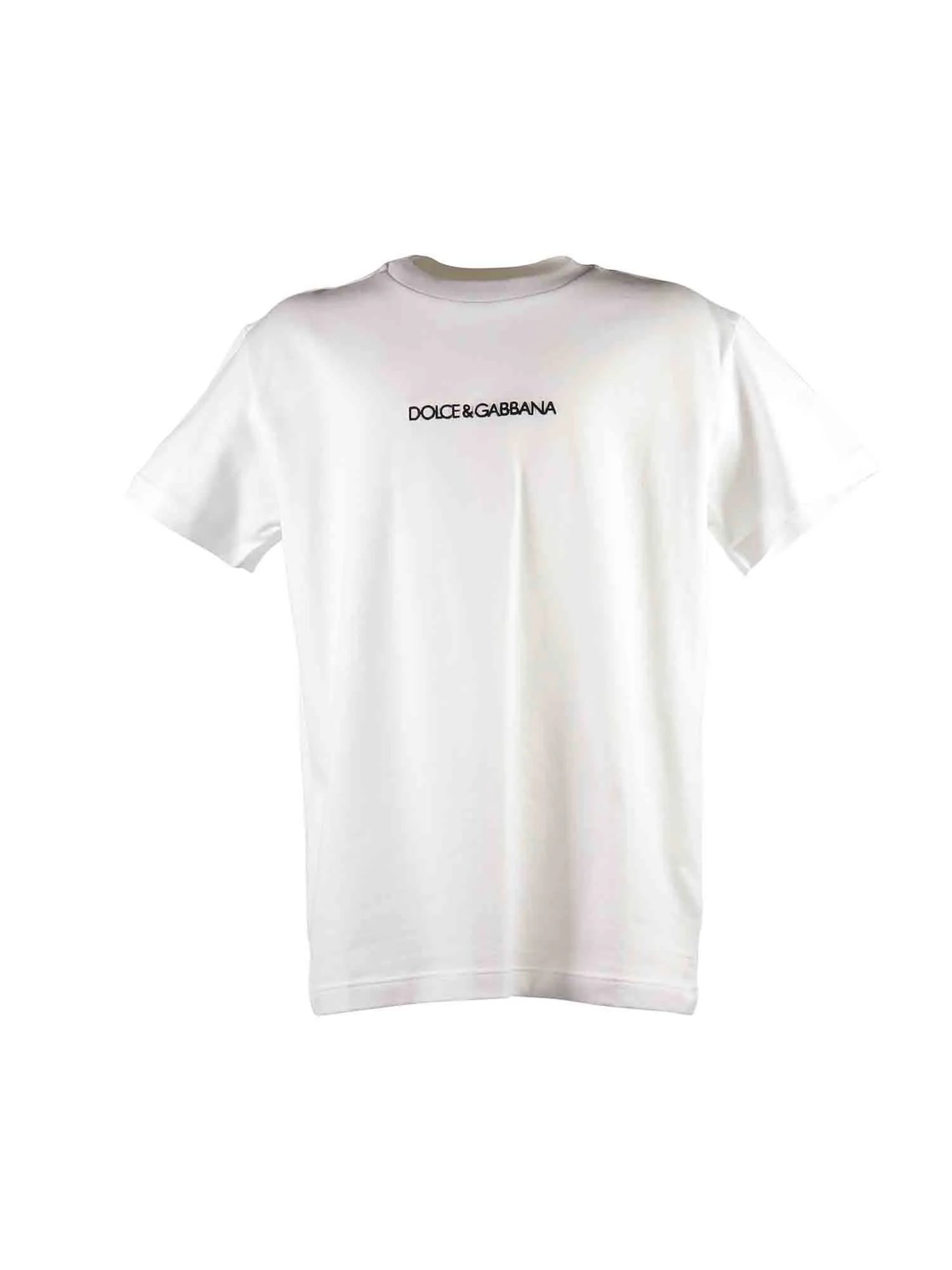 Dolce & Gabbana Kids Logo Embroidred Crewneck T-Shirt
