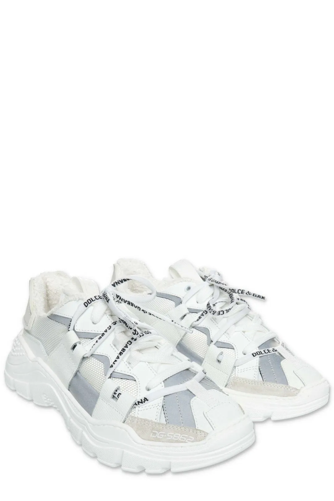 Dolce & Gabbana Kids Logo Lace Sneakers