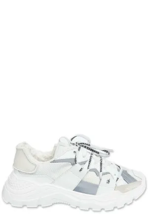 Dolce & Gabbana Kids Logo Lace Sneakers