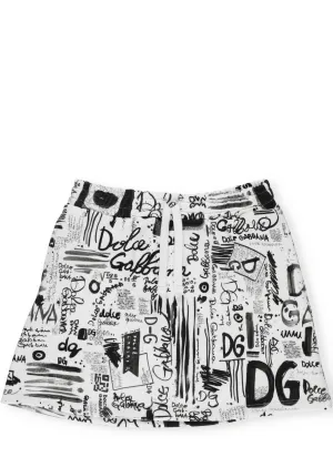 Dolce & Gabbana Kids Logo Print Skirt