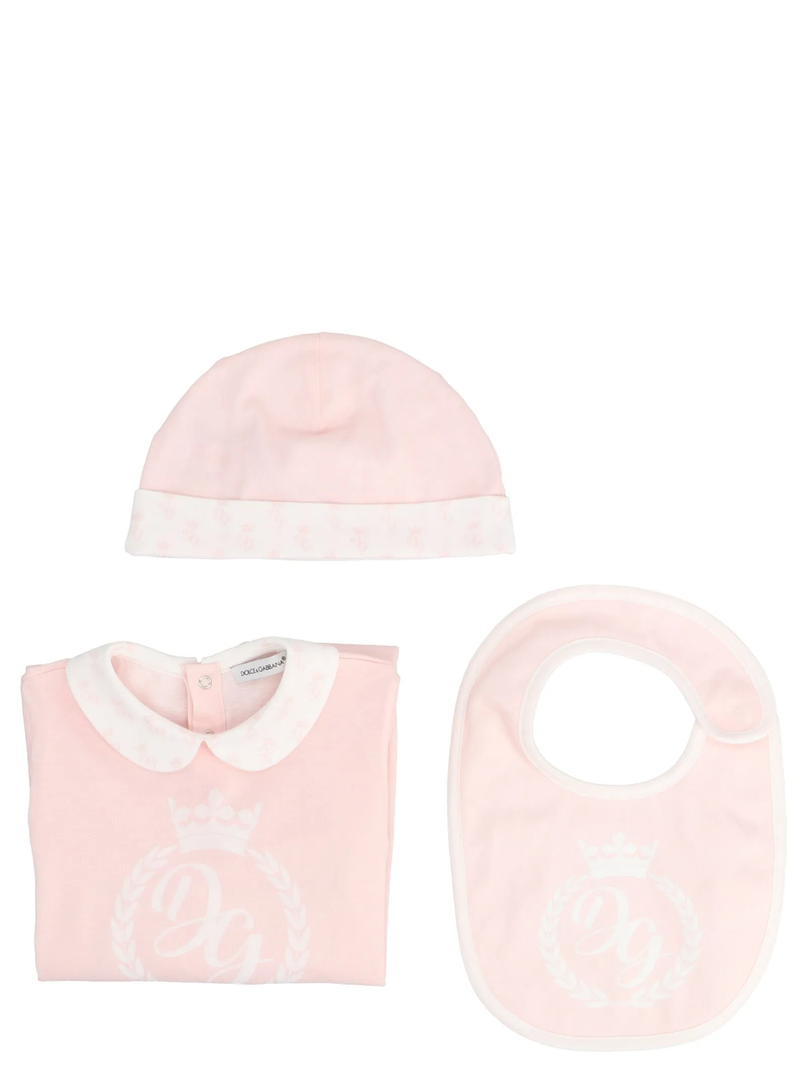 Dolce & Gabbana Kids Monogram Print Three-Piece Set