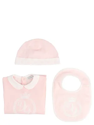 Dolce & Gabbana Kids Monogram Print Three-Piece Set