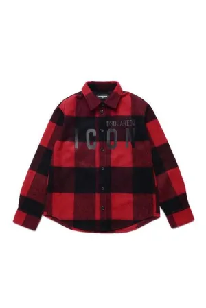 Dsquared2 Kids Check Pattern Long Sleeved Shirt
