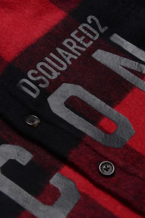 Dsquared2 Kids Check Pattern Long Sleeved Shirt