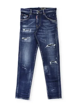 Dsquared2 Kids Distressed Slim Fit Jeans