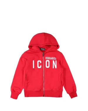 Dsquared2 Kids Icon Logo Printed Hooded Jacket